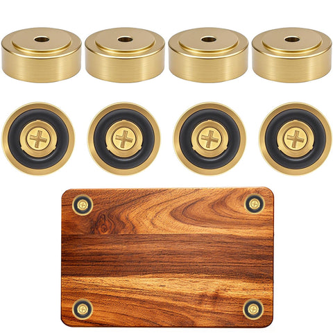 Zepkouel 8-pack brass cutting board feet for stable support and protection