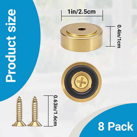 Zepkouel feet with screws ensure secure attachment to wooden boards