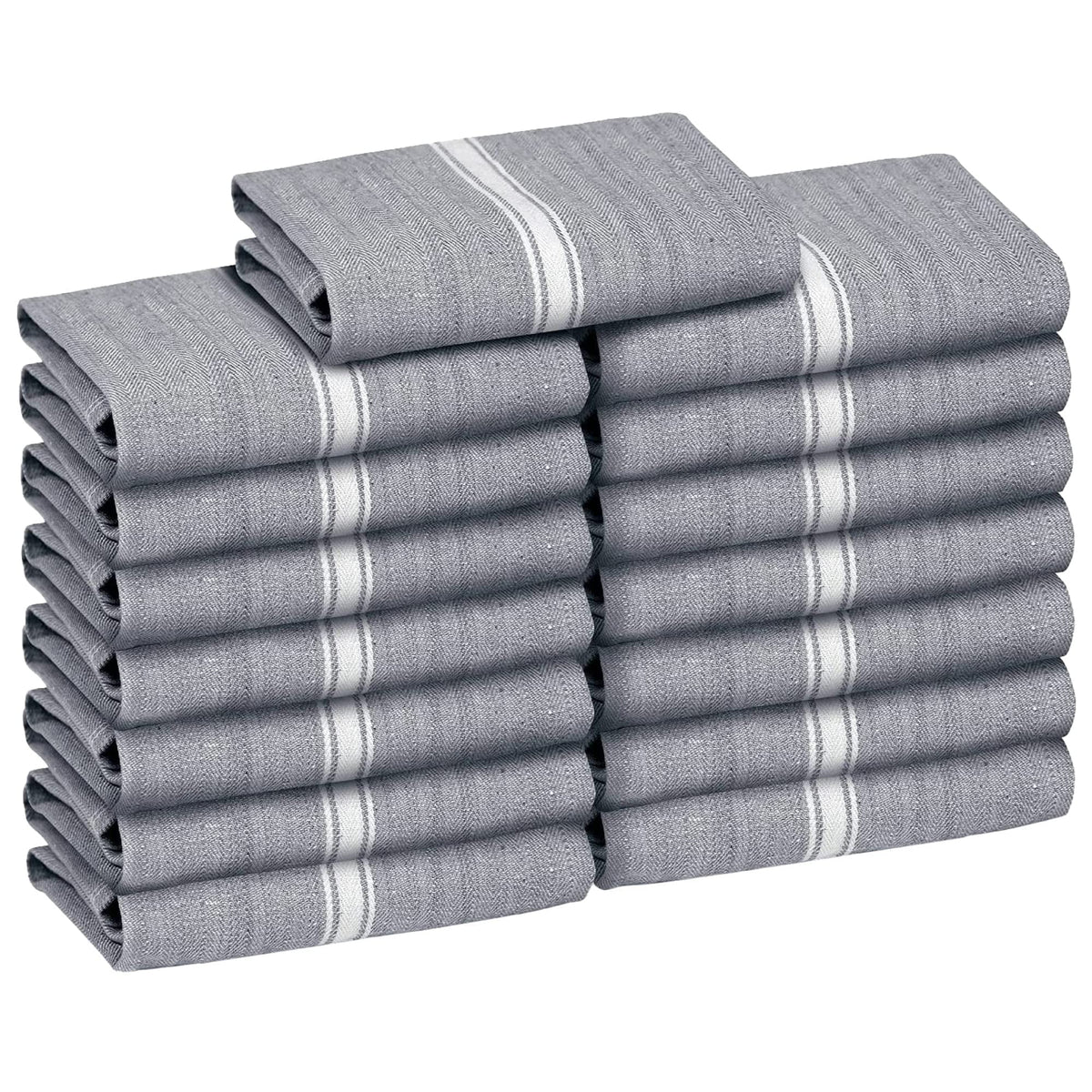 Zeppoli Classic towels 15-pack ready for everyday kitchen drying.