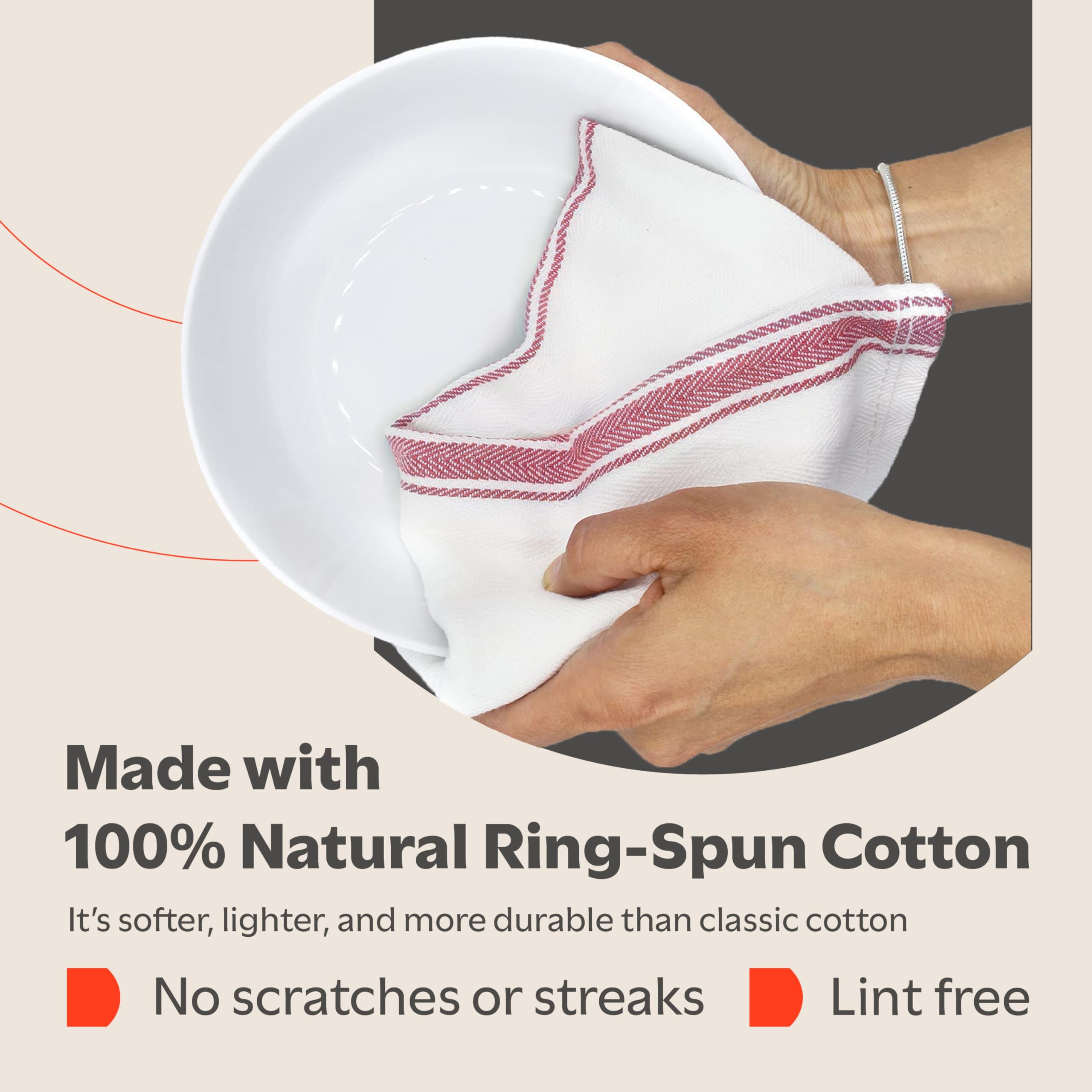 Zeppoli towels demonstrate high absorbency for quick spill cleanup in the kitchen.