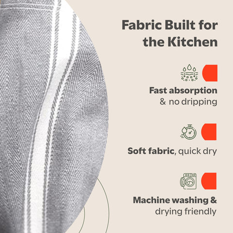 Zeppoli Classic towels show lint-free cleaning on glassware.