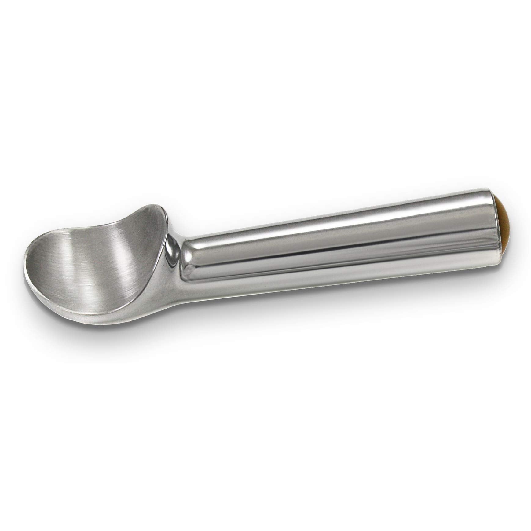 Zeroll ergonomic design for right- or left-handed scooping.