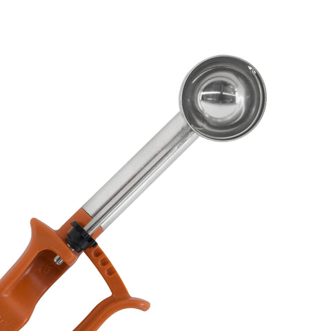 Color-coded handle helps quick size identification for accurate portions.