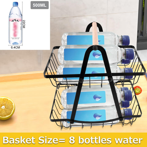ZEROLUXE multipurpose countertop organizer fits fruits, vegetables, bread, or snacks