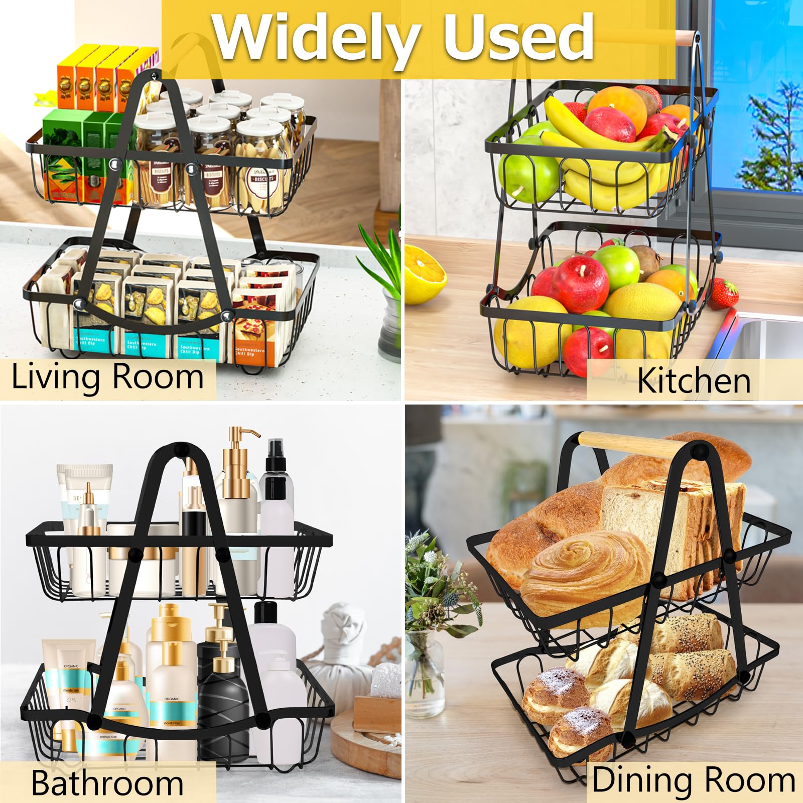ZEROLUXE rustproof wrought iron frame provides stable, durable storage