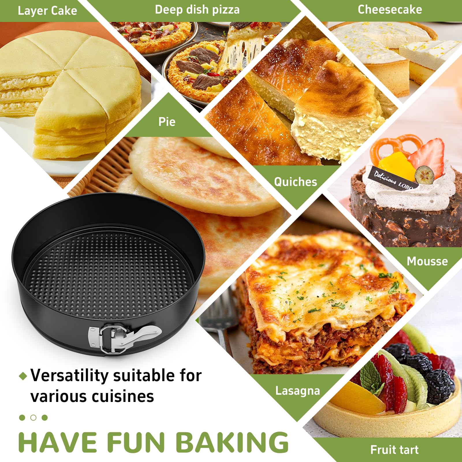 ZeroPone pan designed for even heat dispersion for consistent baking results.