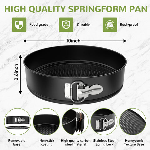 ZeroPone springform pan showing nonstick coating for smooth cake release.