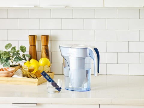 ZeroWater compact design fits small kitchens and fridges neatly.