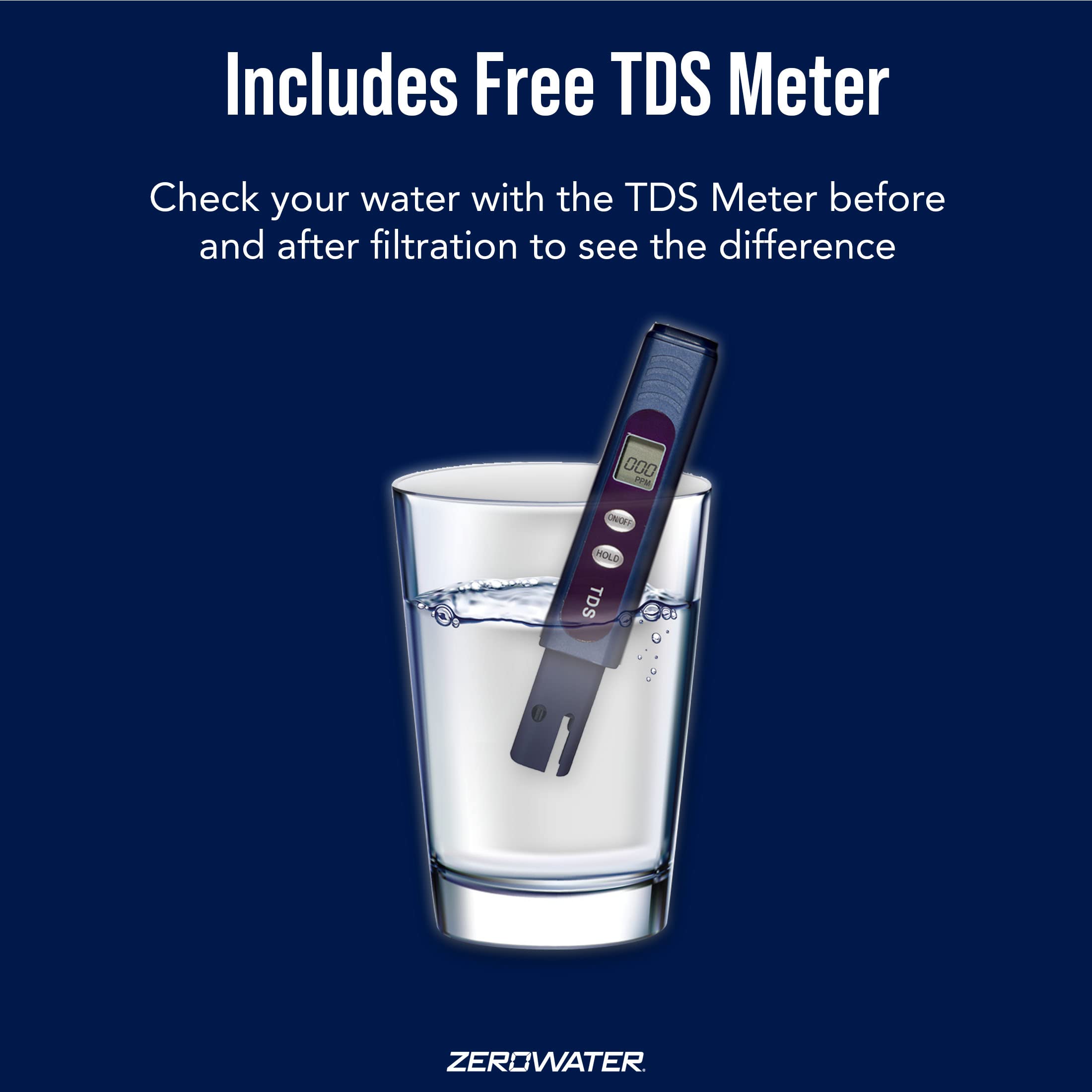 Pitcher compatibility with ZeroWater systems illustrated on packaging.