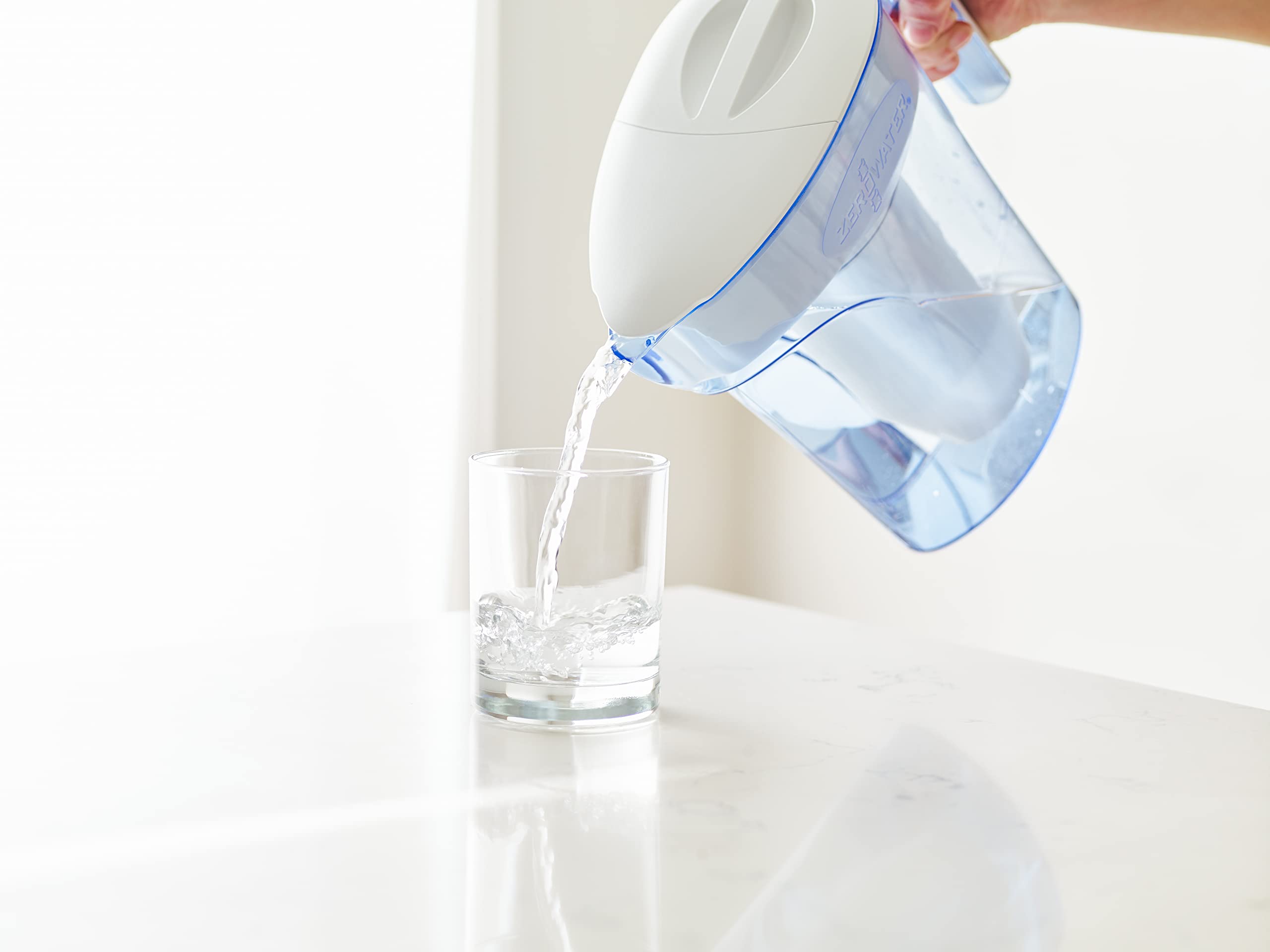 ZeroWater reduces plastic waste by cutting disposable bottle use.