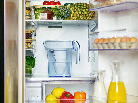 ZeroWater transparent reservoir allows quick water level checks before pouring.