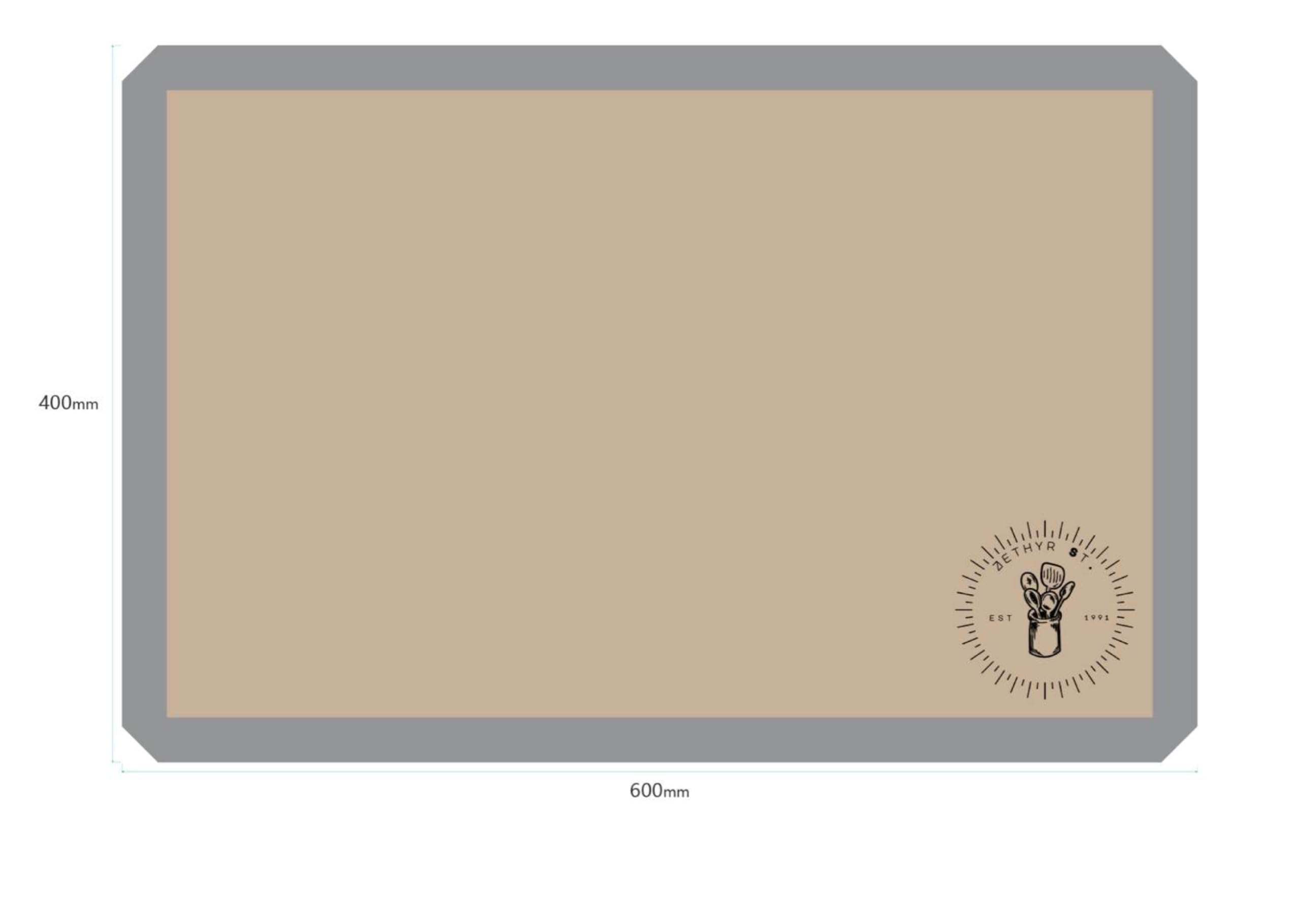 ZETHYR STREET pack of two silicone mats provides reusable baking solution