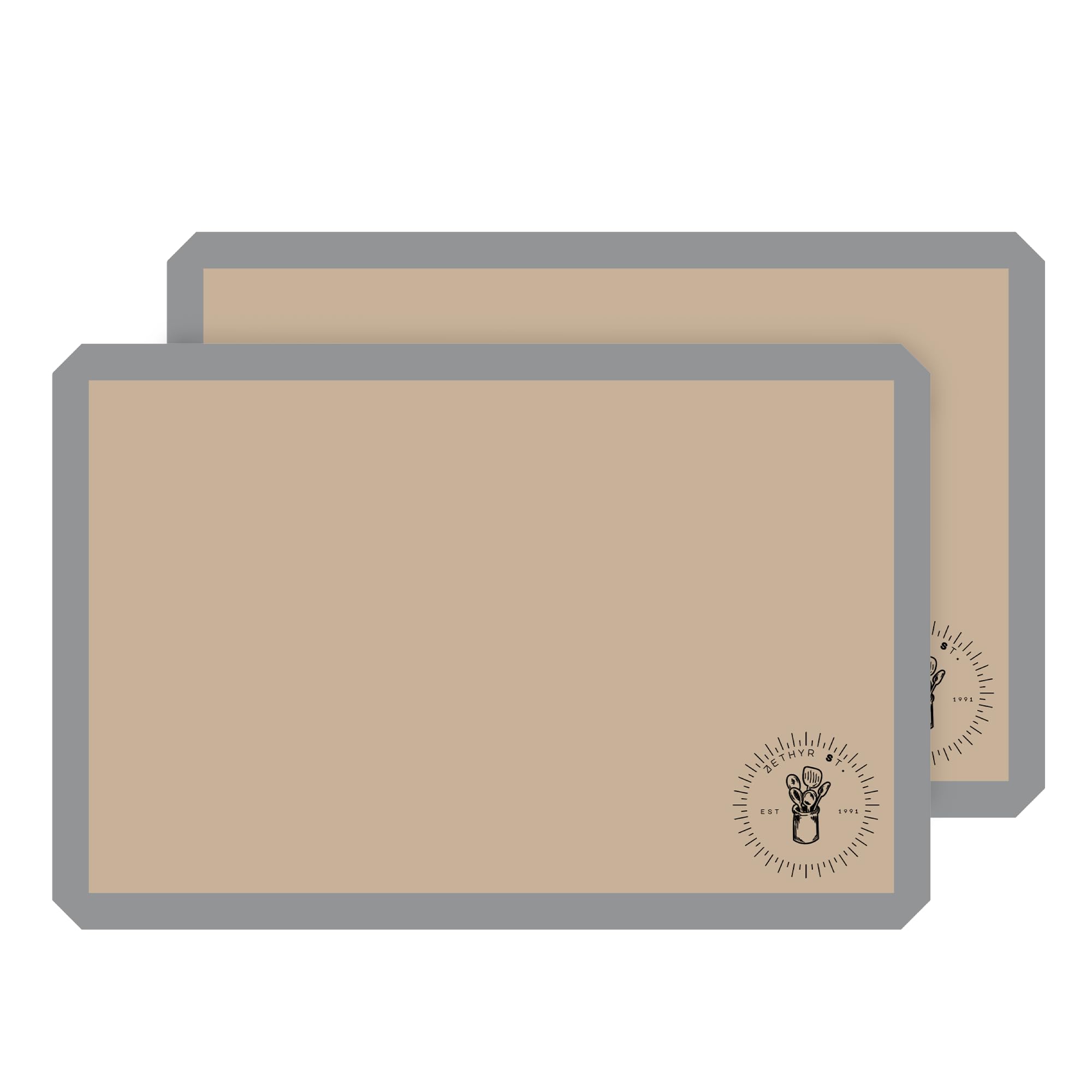 ZETHYR STREET silicone baking mat full-size on sheet pan for even cookies