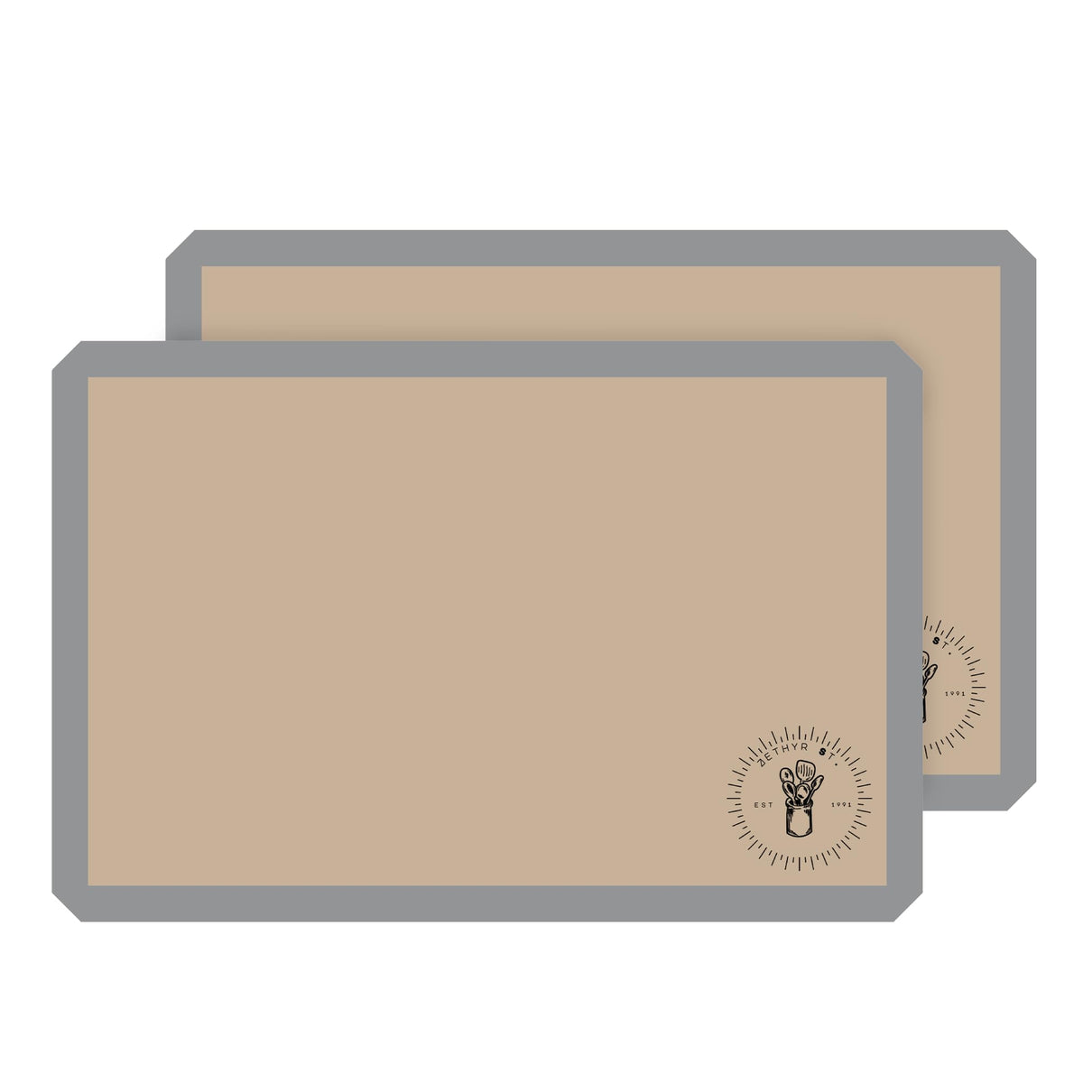 ZETHYR STREET silicone baking mat full-size on sheet pan for even cookies