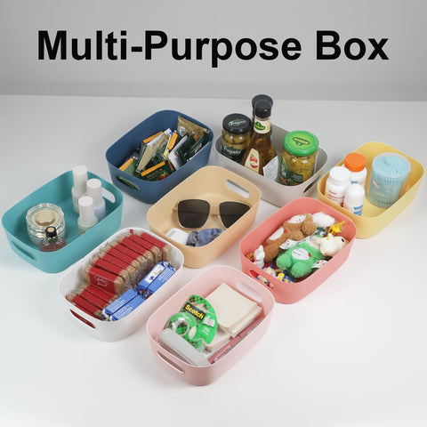 ZEXALOR craft and office organization bin stores small supplies neatly.