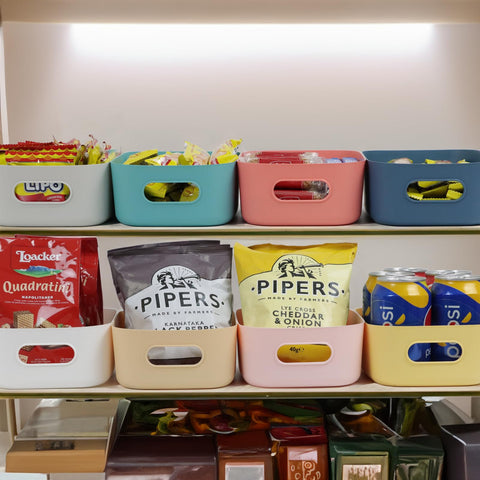ZEXALOR plastic storage bin for kitchen and pantry simplifies organization.