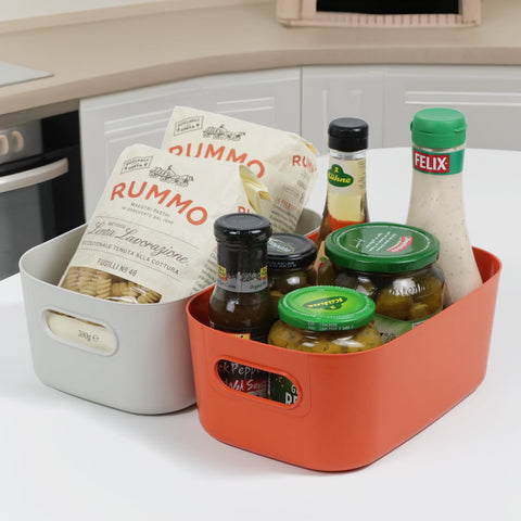 ZEXALOR smooth PP plastic bin with comfortable texture for protecting items.