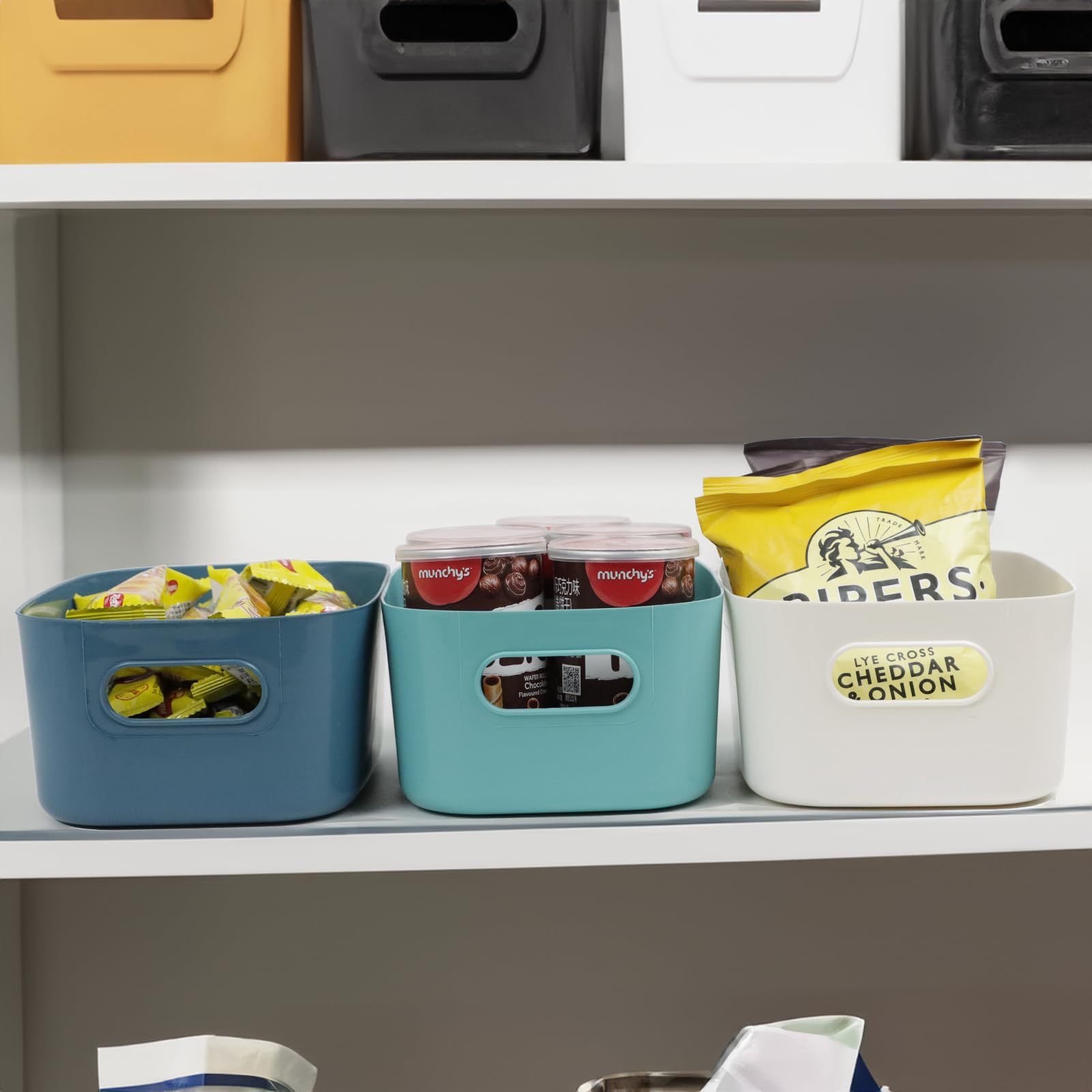 ZEXALOR space-saving storage bin helps maximize kitchen and cabinet storage.