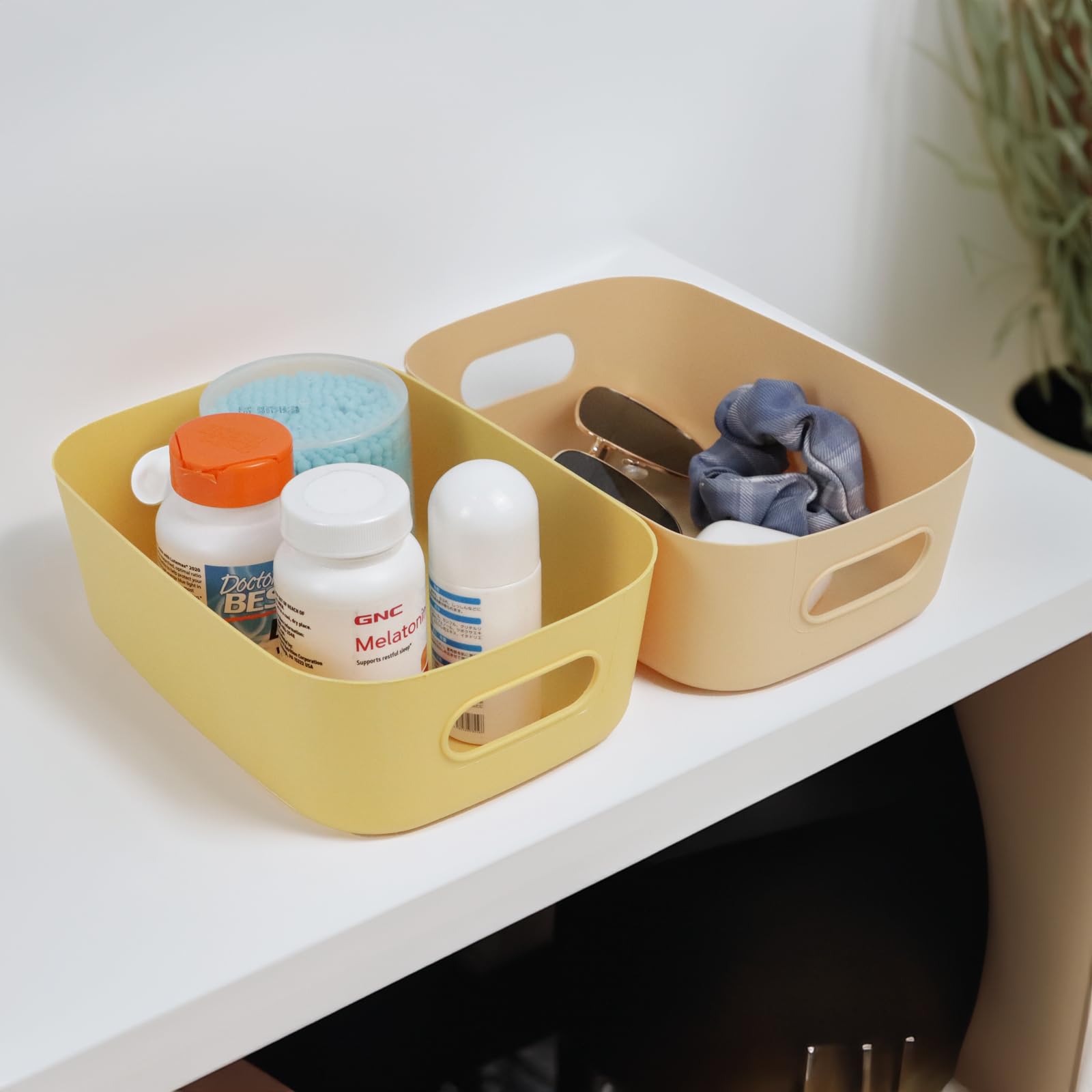ZEXALOR toy and puzzle storage bin keeps playthings organized and accessible.