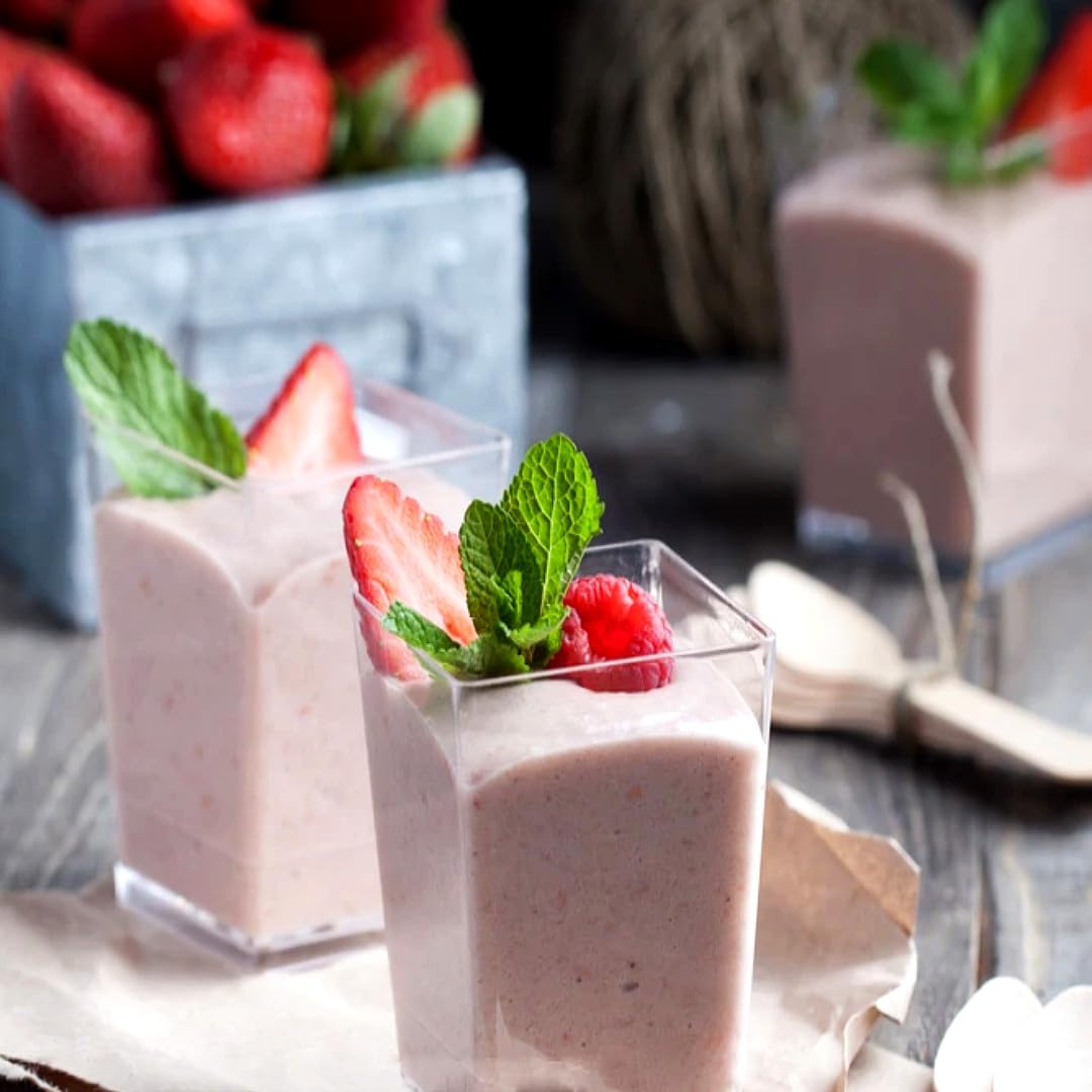 Zezzxu 50-pack includes spoons for quick-service dessert stations.