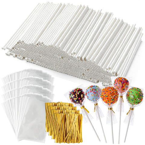 ZHBDMGK 1200pcs white cake pop sticks for steady pops and easy assembly.
