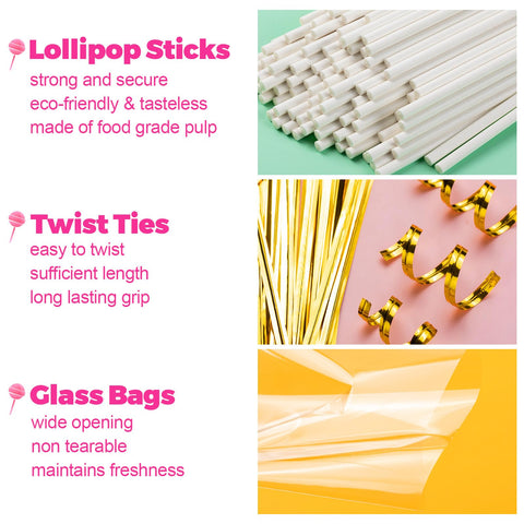 ZHBDMGK gold twist ties provide a polished, festive finish to treats.