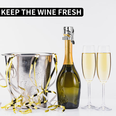 ZHBWOW champagne stopper brushed metal design blends durability and style.