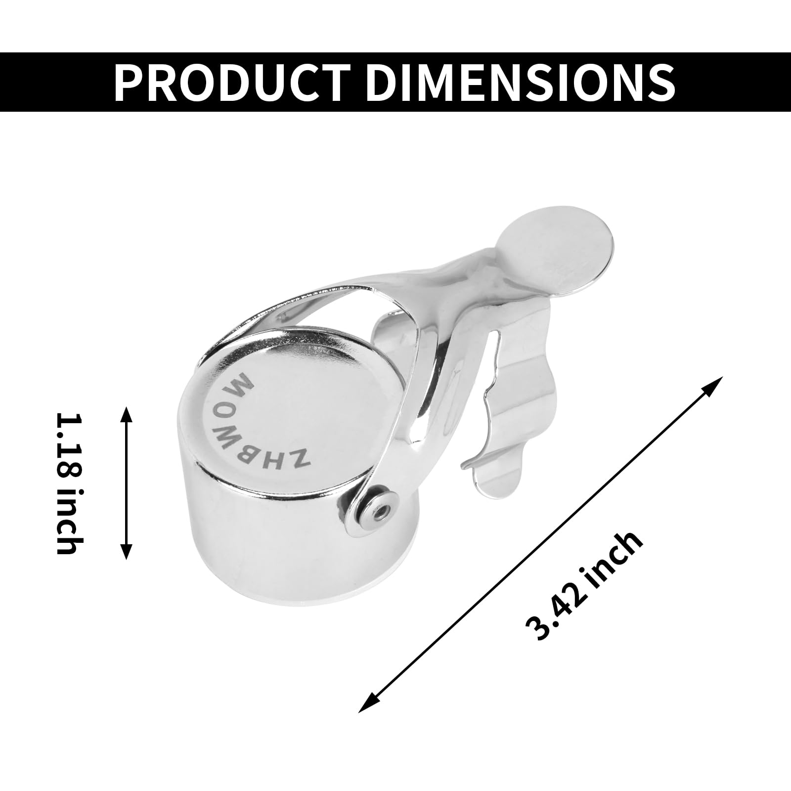 ZHBWOW champagne stopper universal fit seals most standard bottles.