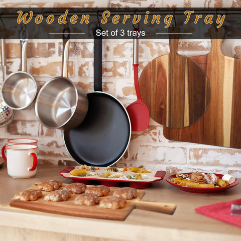 Zhehao bread cutting board with acacia wood grain for slicing