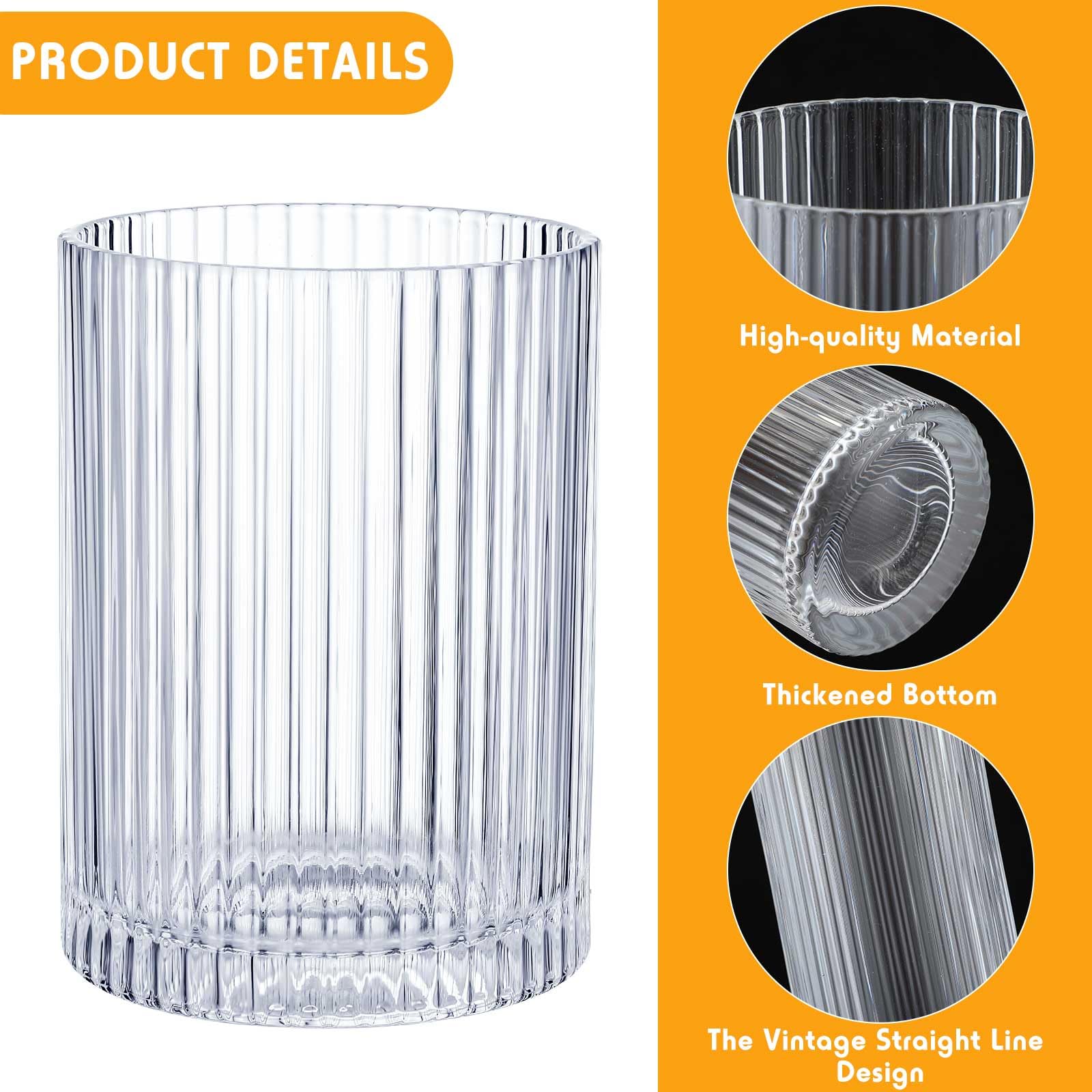 Zhehao clear ribbed glassware adds timeless style to beverages
