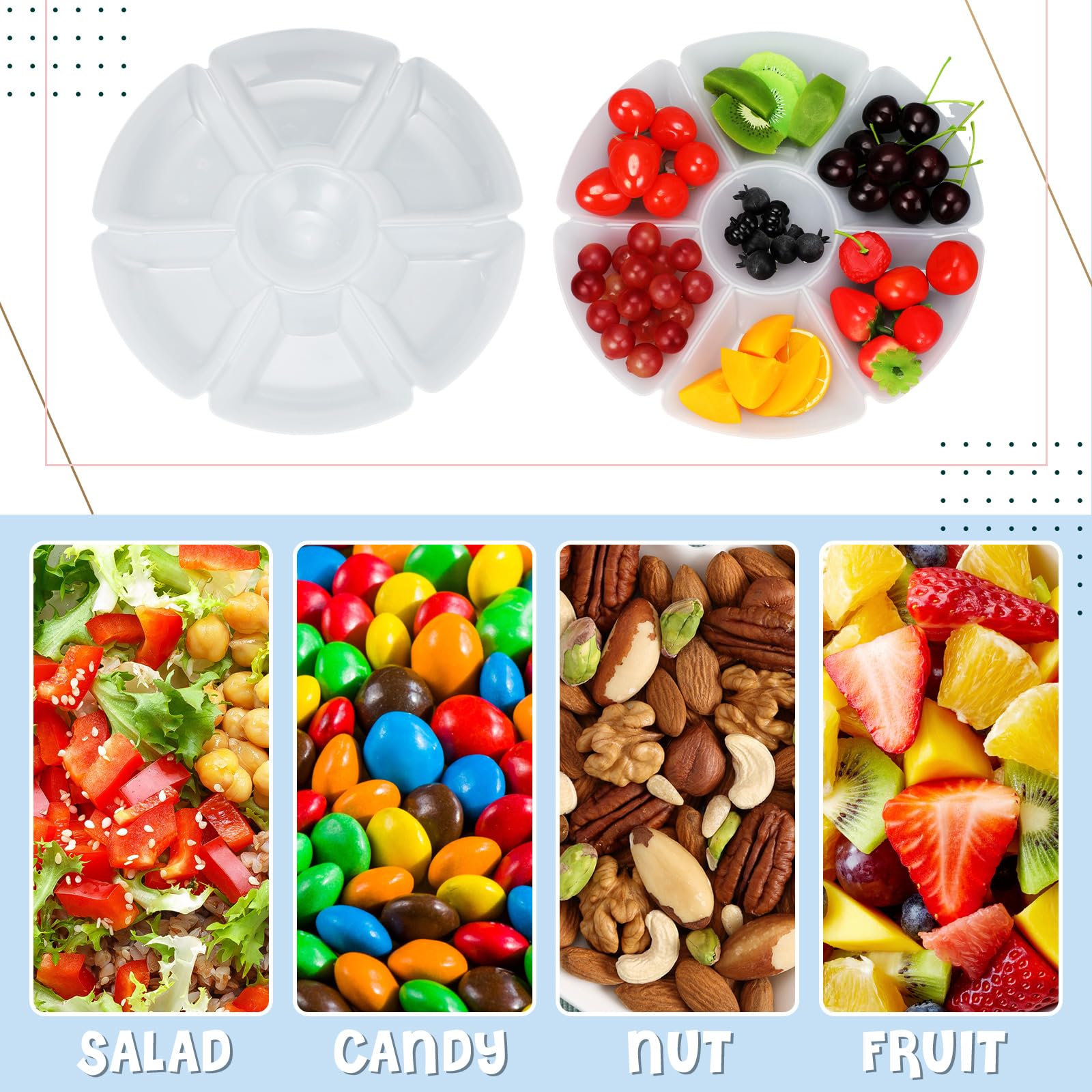 Zhehao party-occasion serving plate adds presentation appeal to gatherings