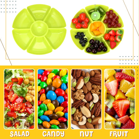 Zhehao plastic serving tray suitable for nuts, fruits, and desserts.