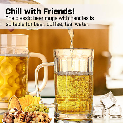 ZHENGYAOYANG 20oz beer mug in use emphasizes durable base and frost resistance.