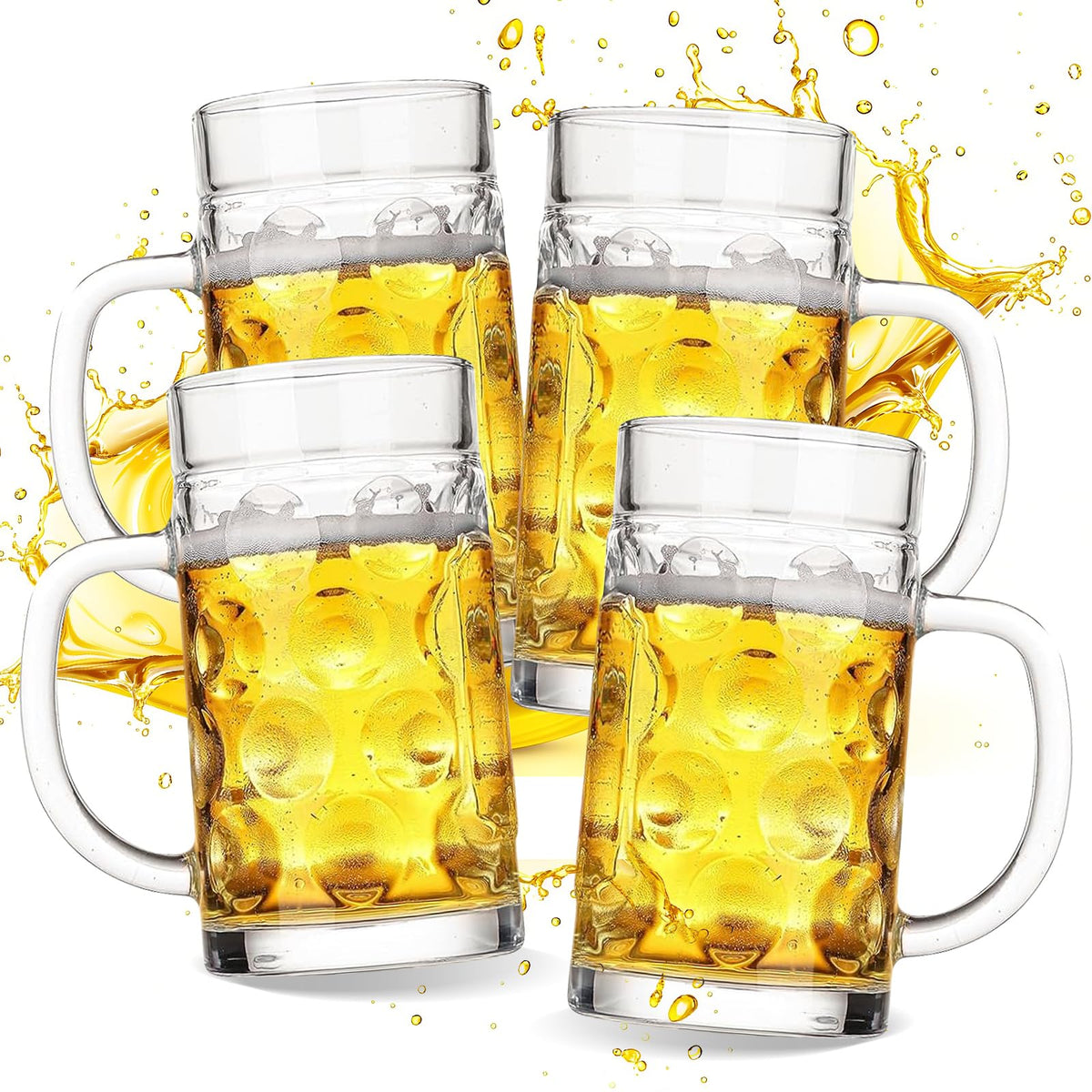 ZHENGYAOYANG 20oz freezer mug with handle for easy grip and cold pours.