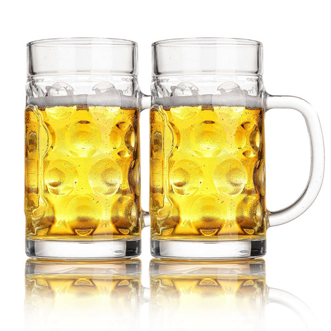 ZHENGYAOYANG freezer beer mug with handle offers sturdy grip and 20 oz capacity.