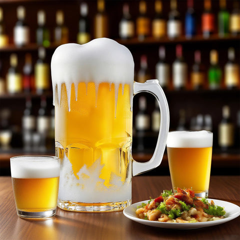 ZHENGYAOYANG set of 2 beer mugs for entertaining guests.