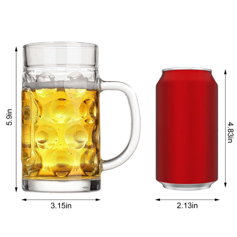 ZHENGYAOYANG beer mug textured surface improves grip and drip resistance.