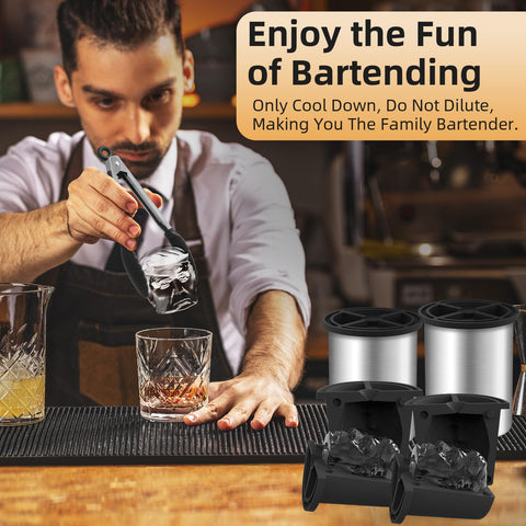 ZHITOP crystal clear ice cubes improve drink presentation