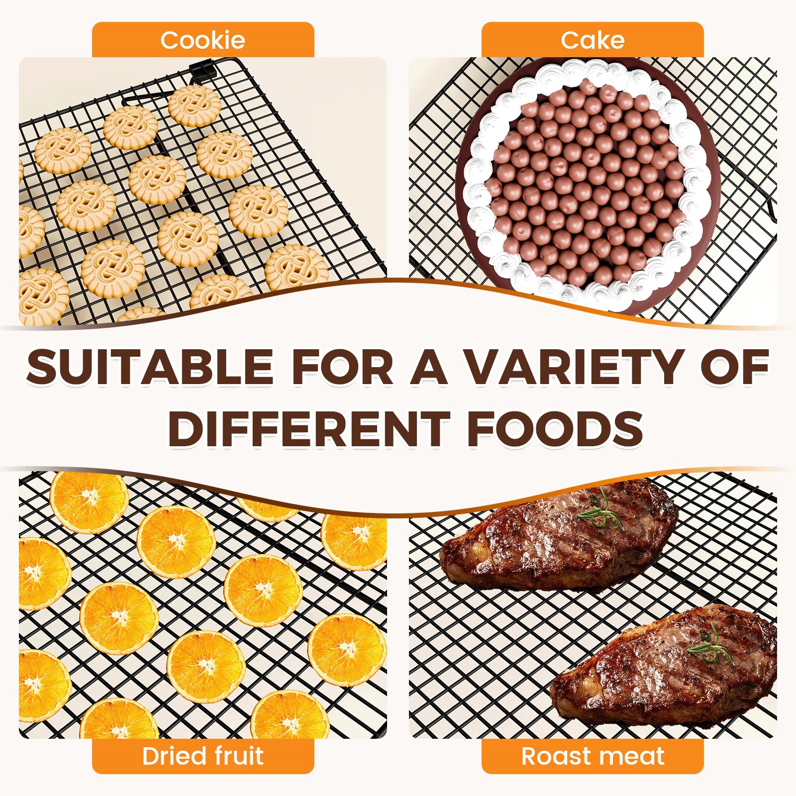 ZHIWUJIA dishwasher-safe surface simplifies cleaning after baking