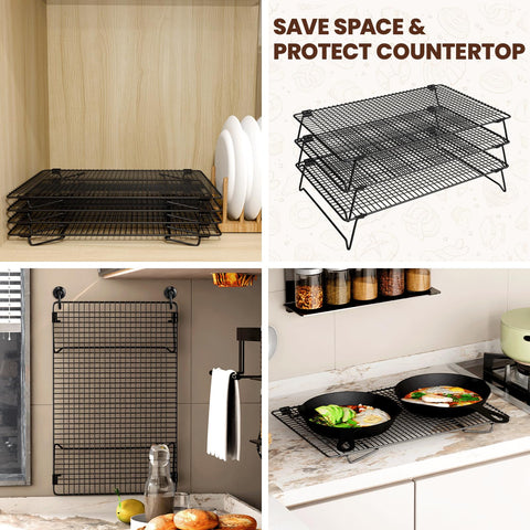 ZHIWUJIA kitchen-ready rack shown cooling cookies
