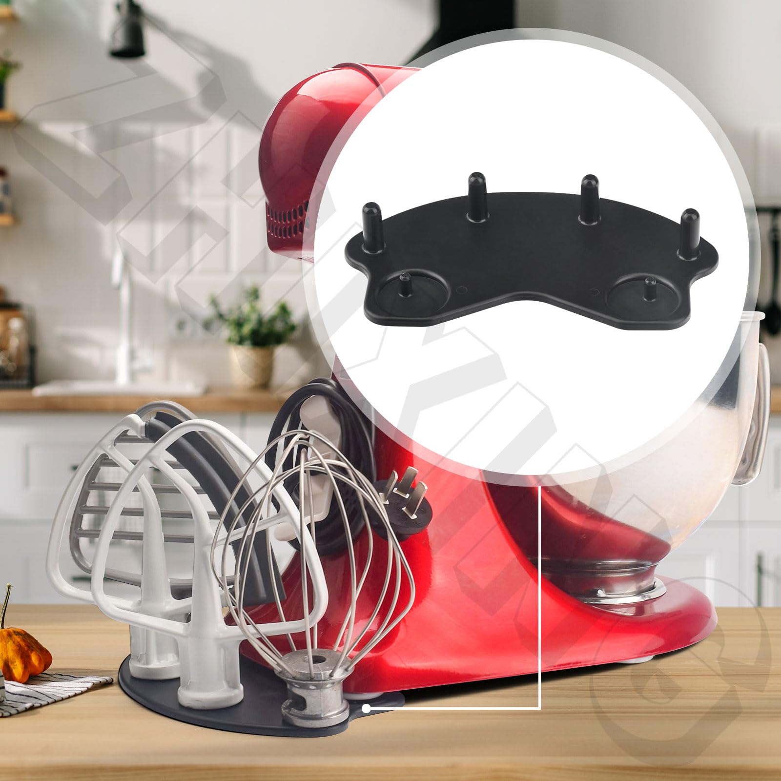 ZHIXING flat beater accessory storage keeps everyday tools nearby.