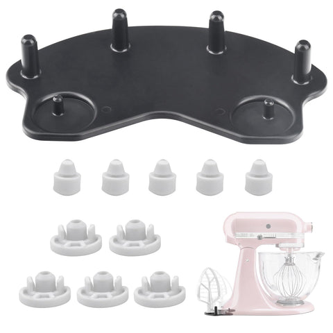 ZHIXING stand mixer attachment holders organize attachments neatly for quick access.