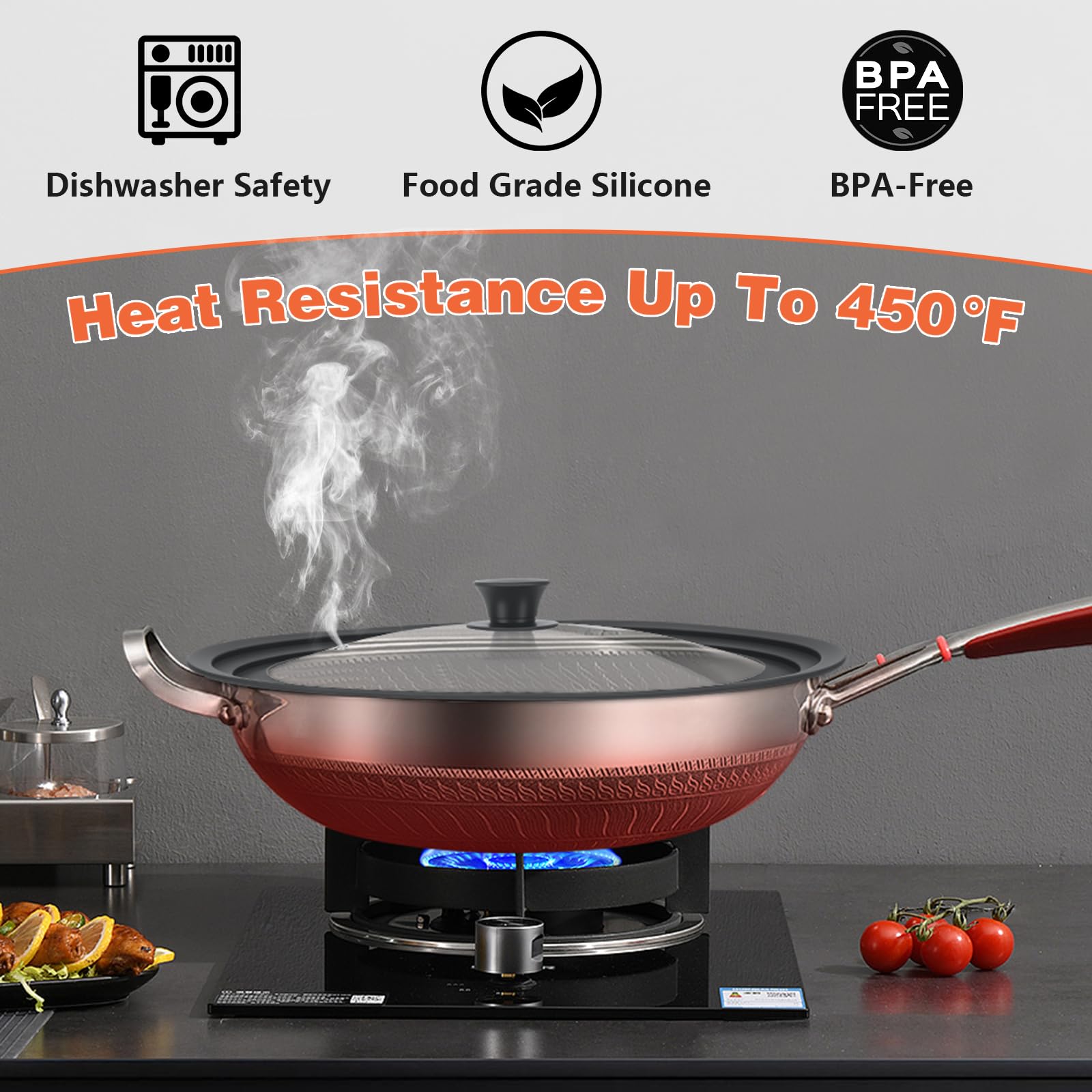 Zhulerzil steam vent hole regulates pressure to prevent boil-overs.