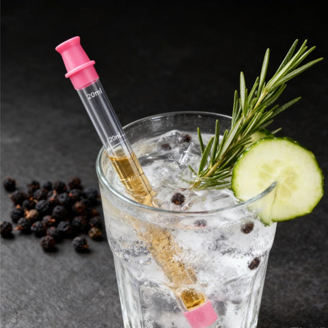 ZHYPFF shot straw acts as a holder for wine glasses during service