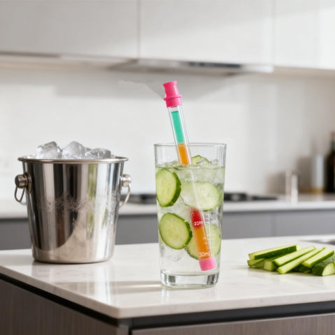 ZHYPFF shot straw portable travel-ready for on the go pours