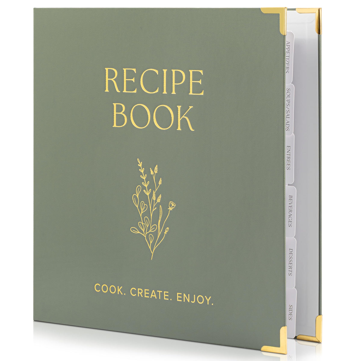 ZICOTO aesthetic recipe binder with waterproof cover, ideal for cooking sessions