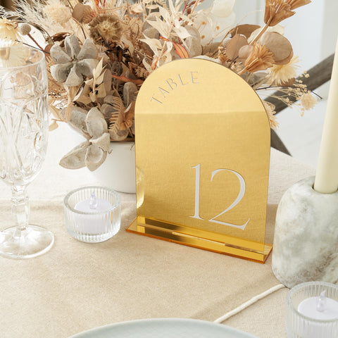 ZICOTO gold wedding decor adds luxe tabletop ambiance.