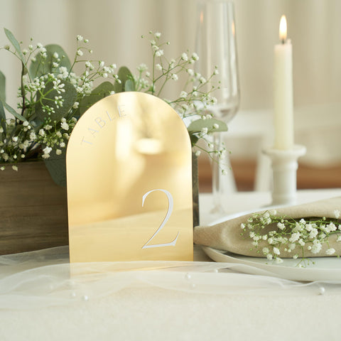 ZICOTO luxe acrylic numbers are lightweight and easy to clean.