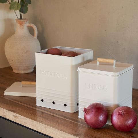 ZICOTO multi-use bin helps organize onions, potatoes, garlic, and more.