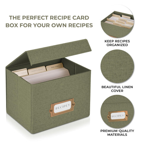 ZICOTO recipe cards inside demonstrating capacity for organization
